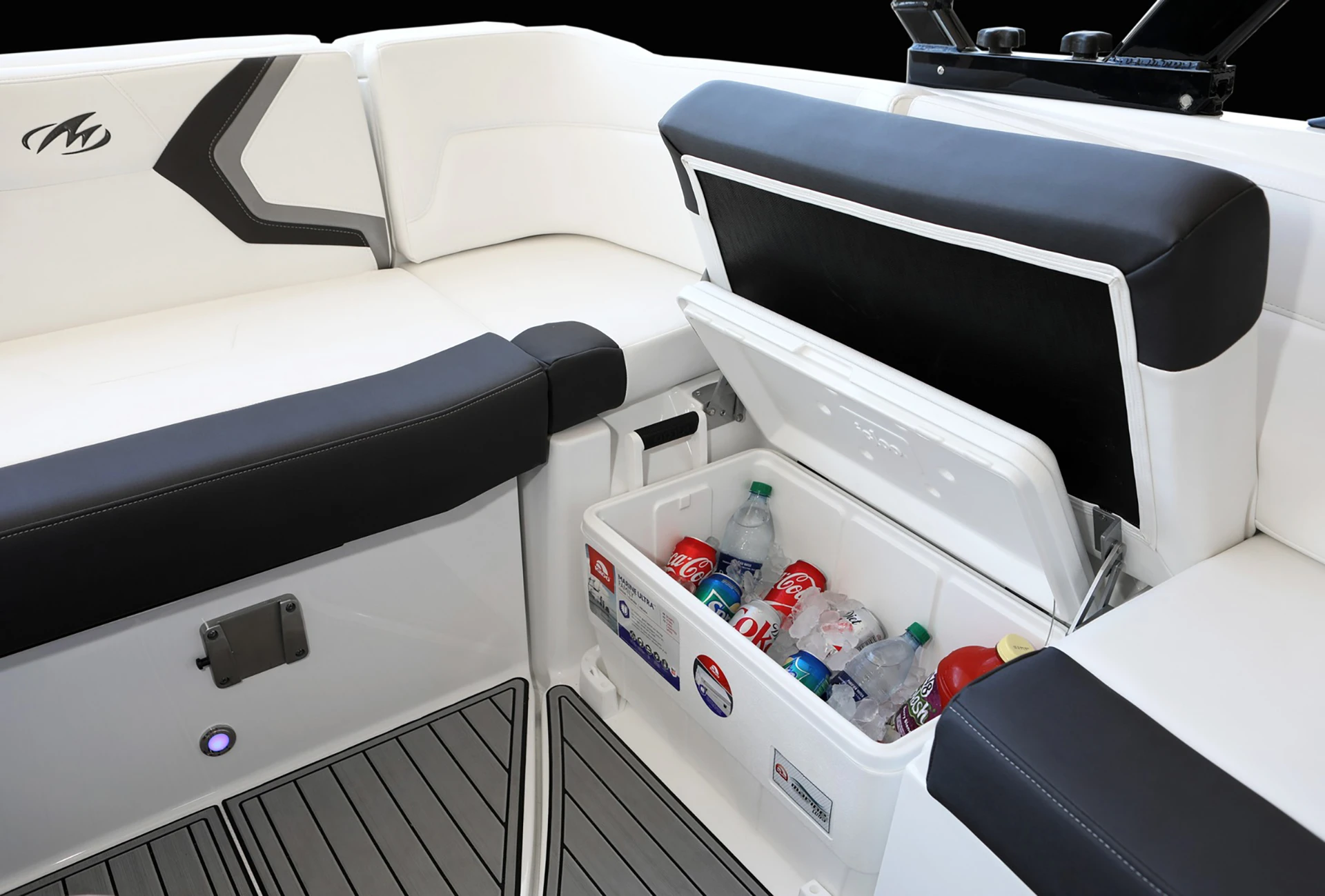 Monterey M6 wrap around seating with underneath storage