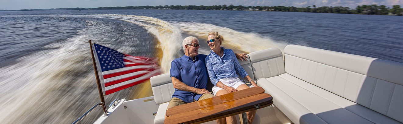 Couple enjoying cruise on MJM